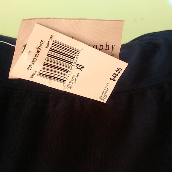 Philosophy Black Studded Sleeve Size XS - Picture 8 of 9